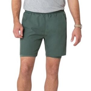 Swet Tailor Active Lined Short Men's 2XL Olive New Cell Pockets